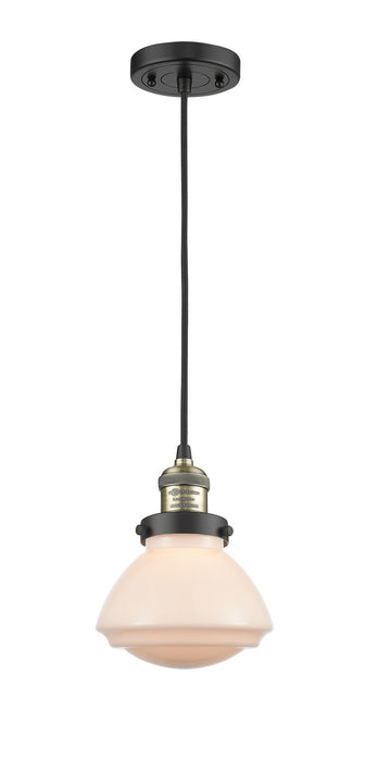 Innovations 201C-BAB-G321-LED LED Mini Pendant, Black Antique Brass