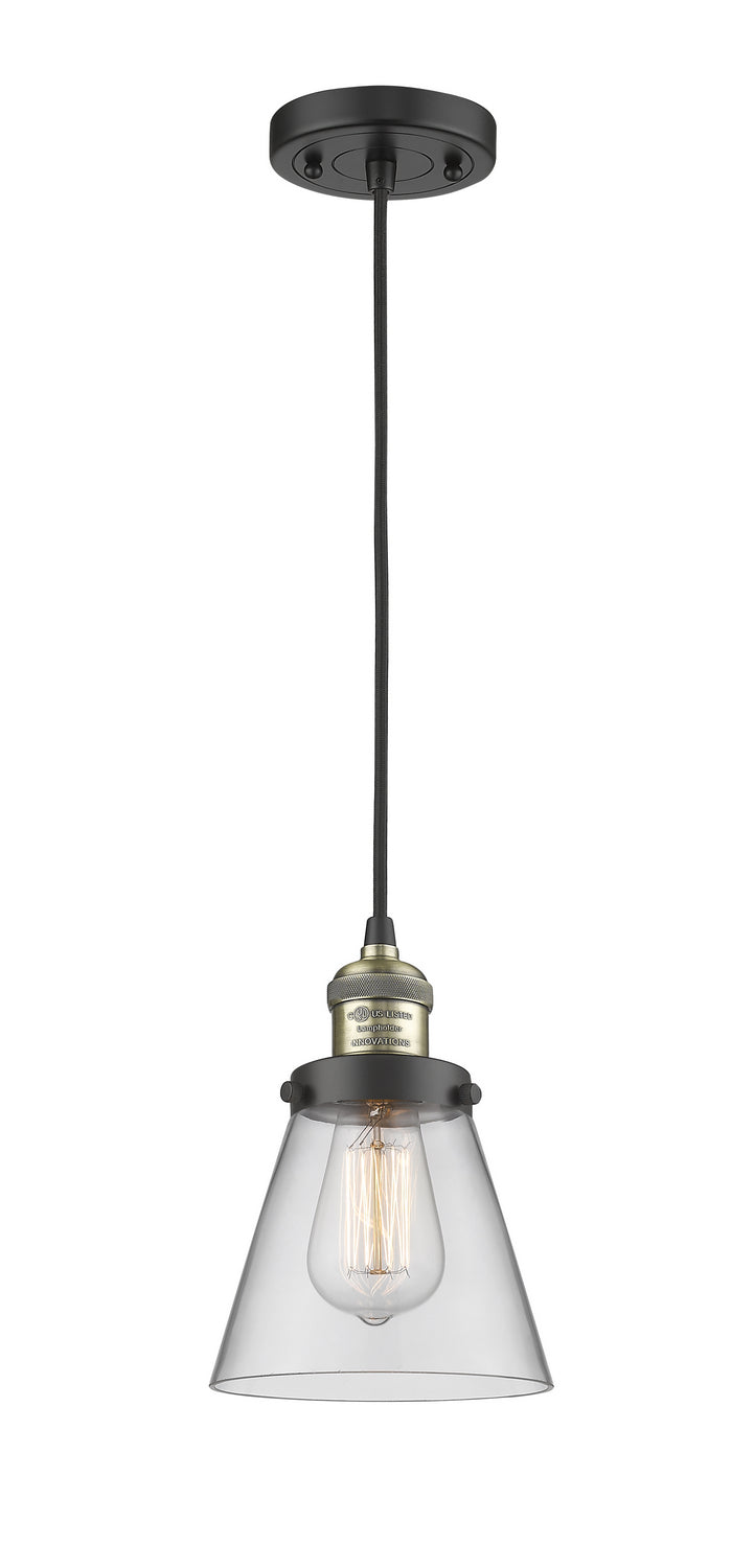 Innovations 201C-BAB-G62 One Light Mini Pendant, Black Antique Brass