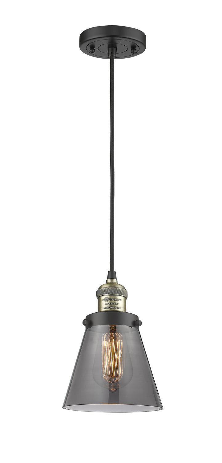 Innovations 201C-BAB-G63 One Light Mini Pendant, Black Antique Brass