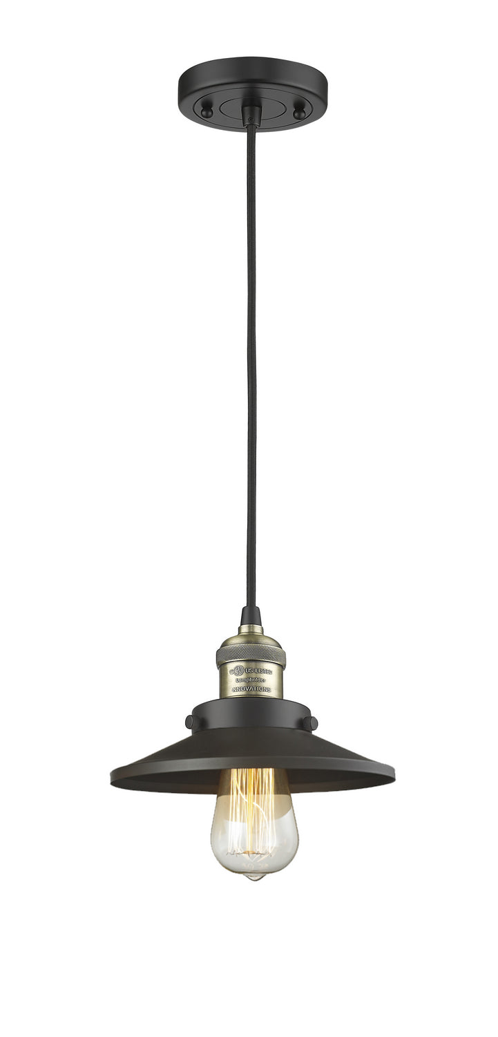 Innovations 201C-BAB-M6-LED LED Mini Pendant, Black Antique Brass