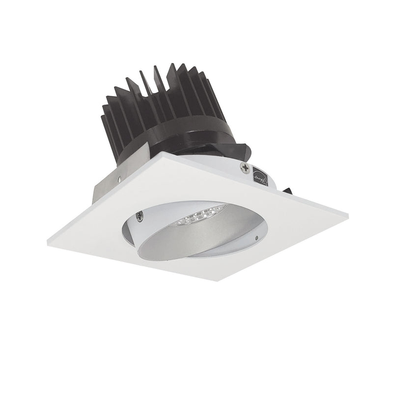 Nora Lighting NIO-4SC27XHZMPW/HL Adjustable Trim, Haze Reflector / Matte Powder White Flange