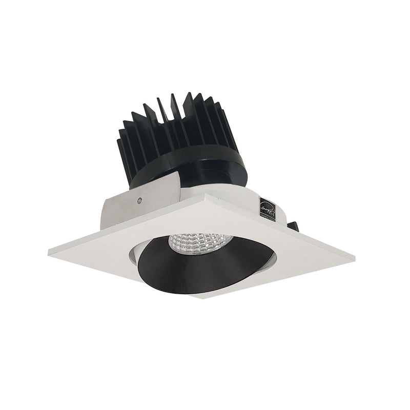 Nora Lighting NIO-4SC30XBW/HL Adjustable Trim, Black Reflector / White Flange