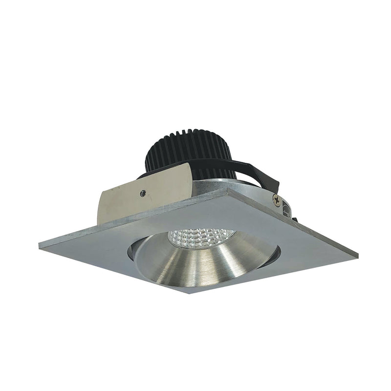 Nora Lighting NIO-4SC50XNN 4" Square Cone Regress Adj, Natural Metal Reflector / Natural Metal Flange
