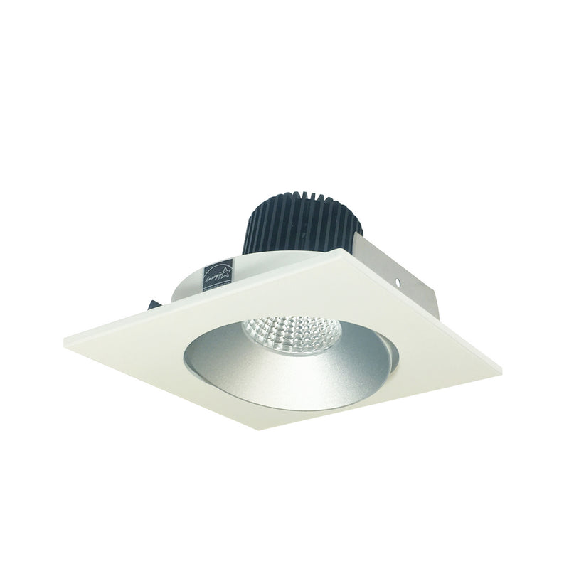 Nora Lighting NIO-4SCCDXHW 4" Square Cone Regress Adj, Haze Reflector / White Flange