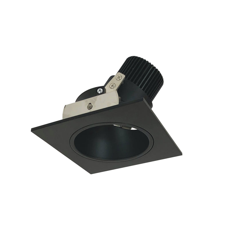 Nora Lighting NIO-4SD50XBB 4" Square Deep Regress Adj, Black Reflector / Black Flange