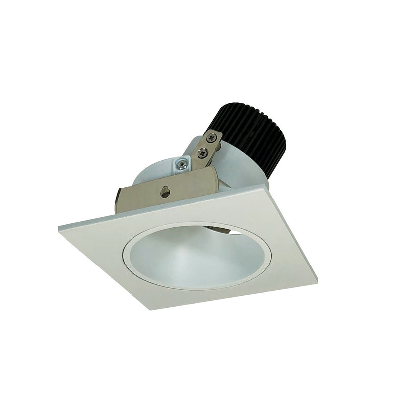 Nora Lighting NIO-4SD50XWW 4" Square Deep Regress Adj, White Reflector / White Flange