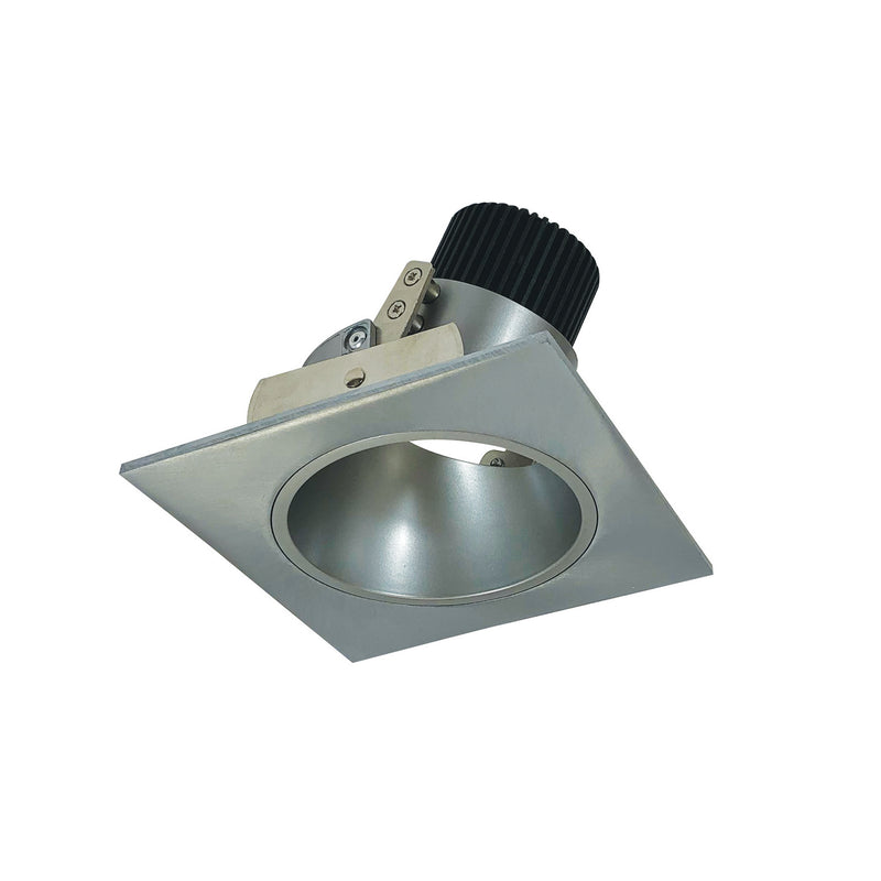 Nora Lighting NIO-4SDCDXNN 4" Square Deep Regress Adj, Natural Metal Reflector / Natural Metal Flange