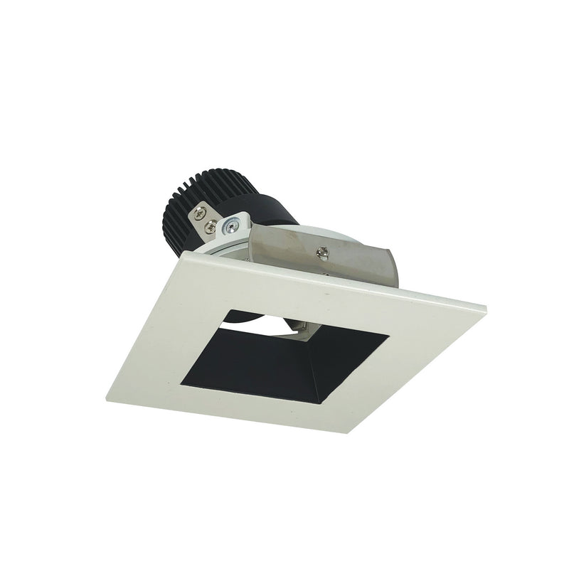 Nora Lighting NIO-4SDSQ35XBW/10 Adjustable Trim, Black Reflector / White Flange
