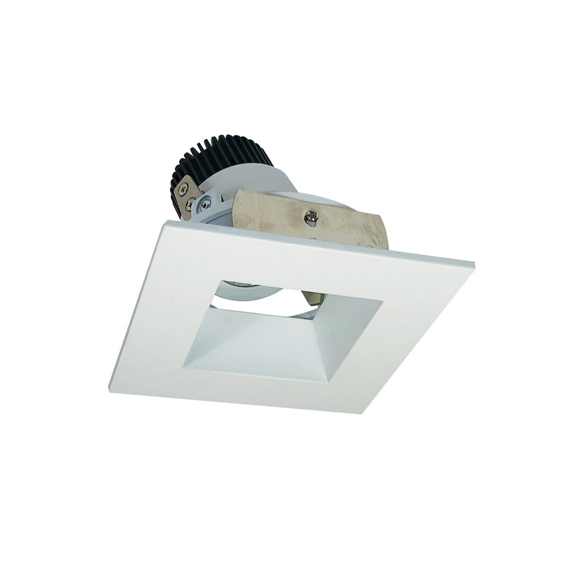 Nora Lighting NIO-4SDSQ40XMPW/10 Adjustable Trim, Matte Powder White Reflector / Matte Powder White Flange