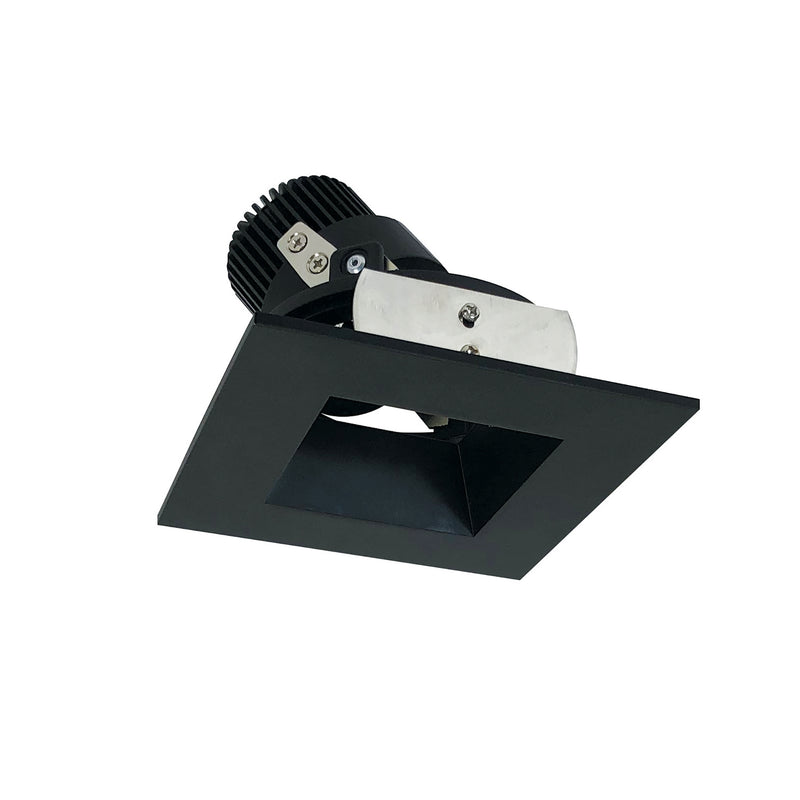 Nora Lighting NIO-4SDSQ50XBB Adjustable Trim, Black Reflector / Black Flange