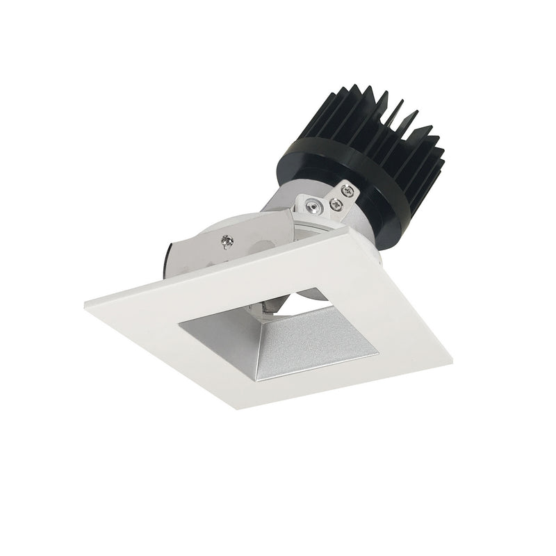 Nora Lighting NIO-4SDSQ50XHZMPW/HL Adjustable Trim, Haze Reflector / Matte Powder White Flange