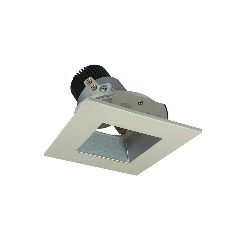 Nora Lighting NIO-4SDSQCDXHW Adjustable Trim, Haze Reflector / White Flange