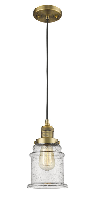 Innovations 201C-BB-G184-LED LED Mini Pendant, Brushed Brass