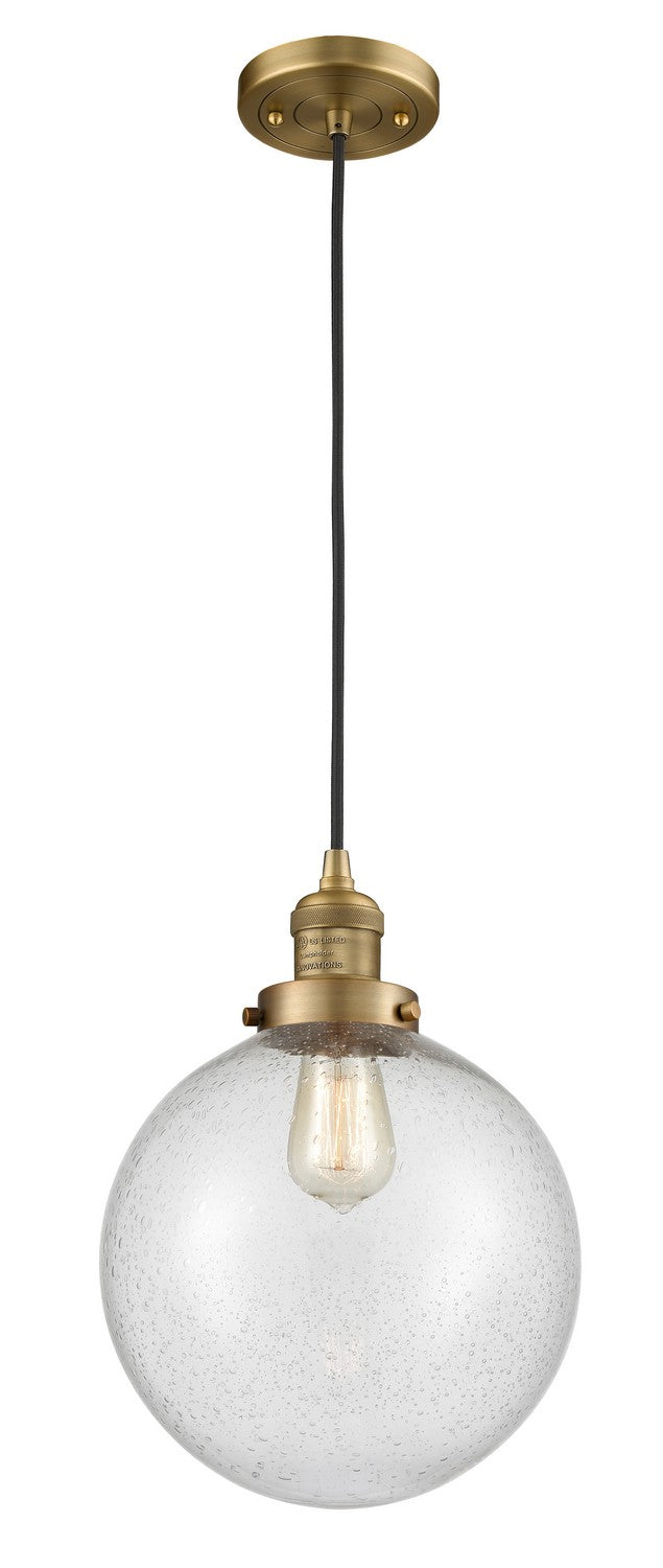 Innovations 201C-BB-G204-10-LED LED Mini Pendant, Brushed Brass