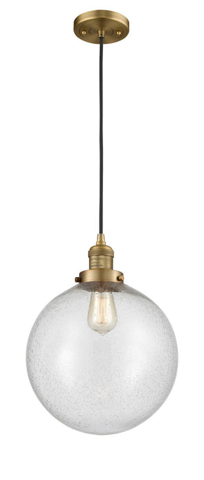 Innovations 201C-BB-G204-12-LED LED Mini Pendant, Brushed Brass