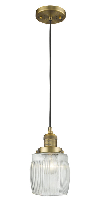 Innovations 201C-BB-G302-LED LED Mini Pendant, Brushed Brass