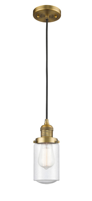 Innovations 201C-BB-G314-LED LED Mini Pendant, Brushed Brass