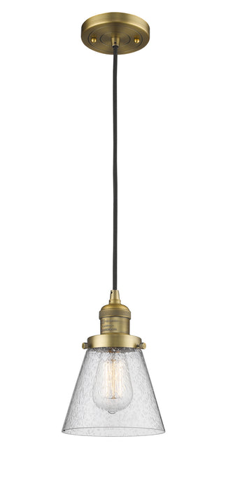 Innovations 201C-BB-G64-LED LED Mini Pendant, Brushed Brass