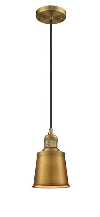 Innovations 201C-BB-M9-BB One Light Mini Pendant, Brushed Brass