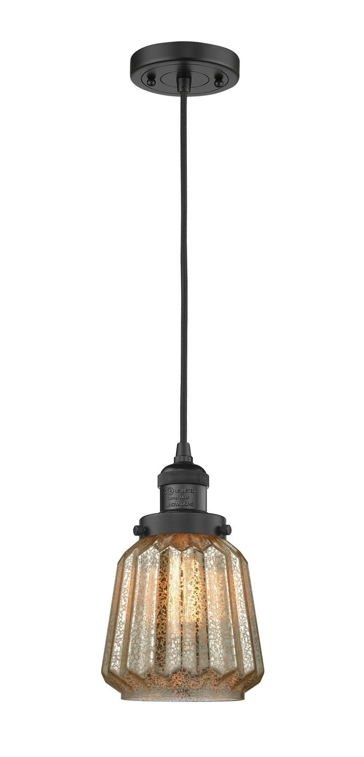 Innovations 201C-BK-G146-LED LED Mini Pendant, Matte Black