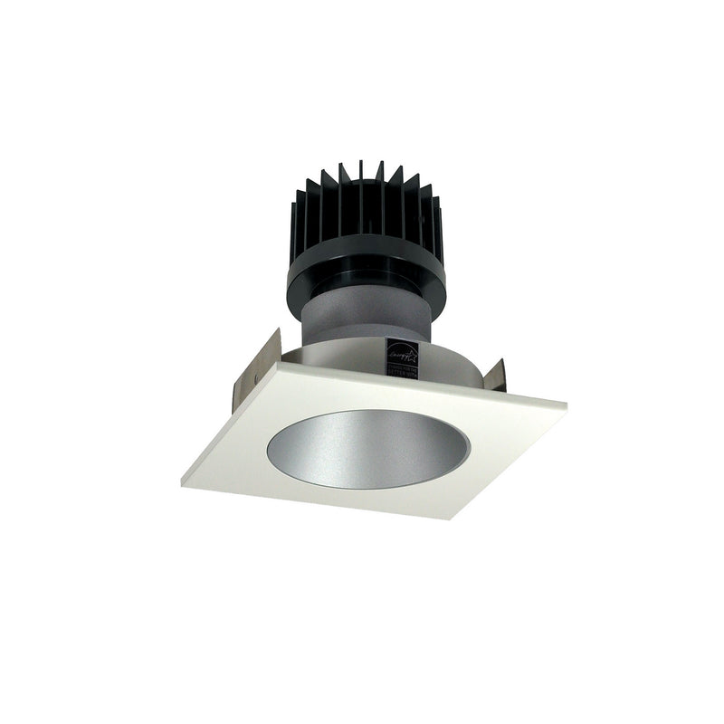 Nora Lighting NIO-4SNDC50XHZMPW/HL Non-Adjustable Trim, Haze Reflector / Matte Powder White Flange