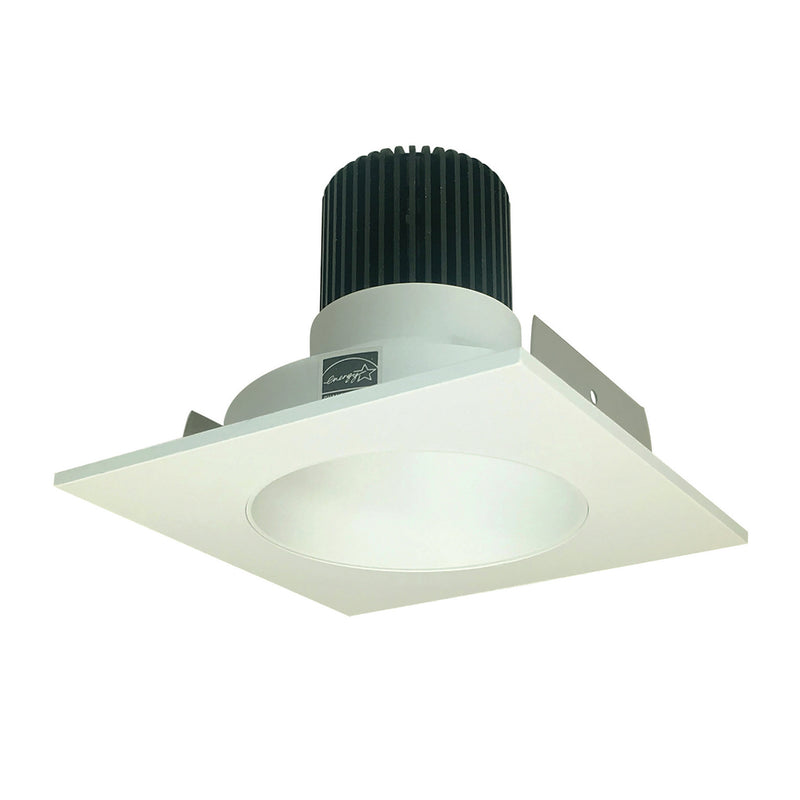 Nora Lighting NIO-4SNDC50XWW 4" Sq. Deep Cone Regress, White Reflector / White Flange