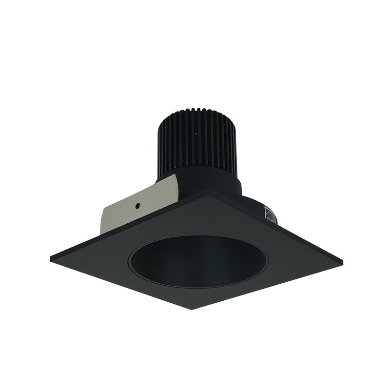 Nora Lighting NIO-4SNDCCDXBB 4" Sq. Deep Cone Regress, Black Reflector / Black Flange