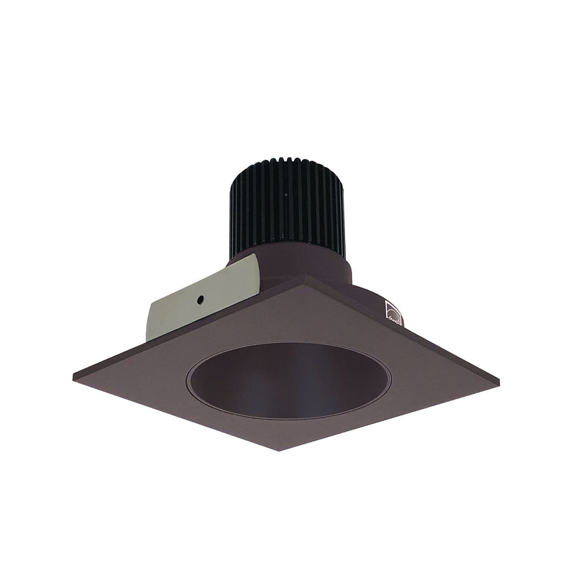 Nora Lighting NIO-4SNDCCDXBZ 4" Sq. Deep Cone Regress, Bronze Reflector / Bronze Flange