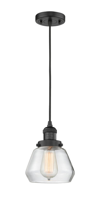 Innovations 201C-BK-G172 One Light Mini Pendant, Matte Black