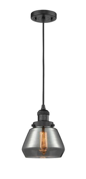 Innovations 201C-BK-G173 One Light Mini Pendant, Matte Black
