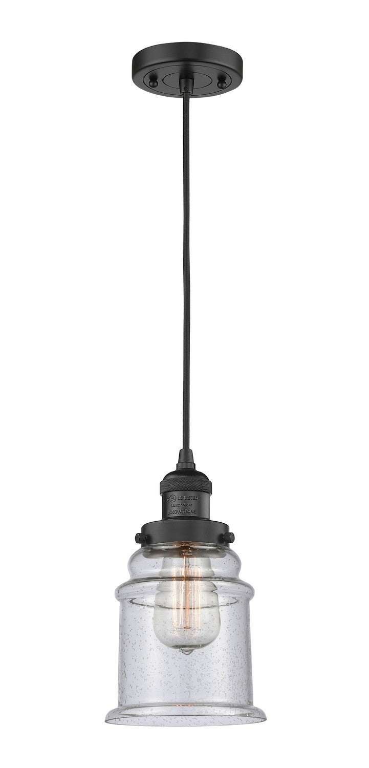 Innovations 201C-BK-G184-LED LED Mini Pendant, Matte Black