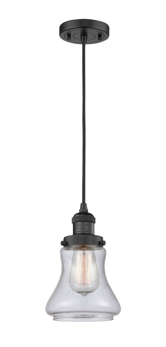 Innovations 201C-BK-G194 One Light Mini Pendant, Matte Black