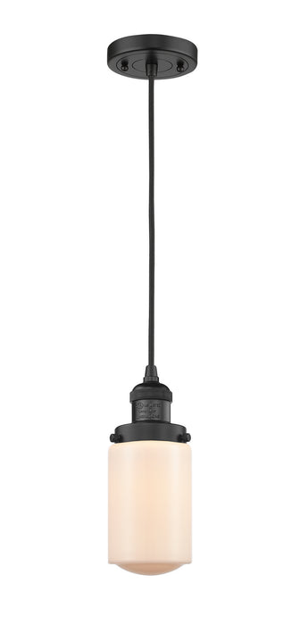 Innovations 201C-BK-G311 One Light Mini Pendant, Matte Black