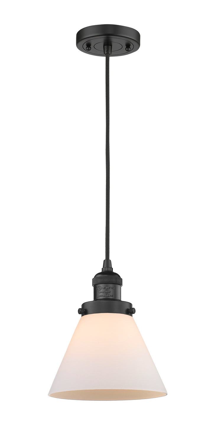 Innovations 201C-BK-G41 One Light Mini Pendant, Matte Black
