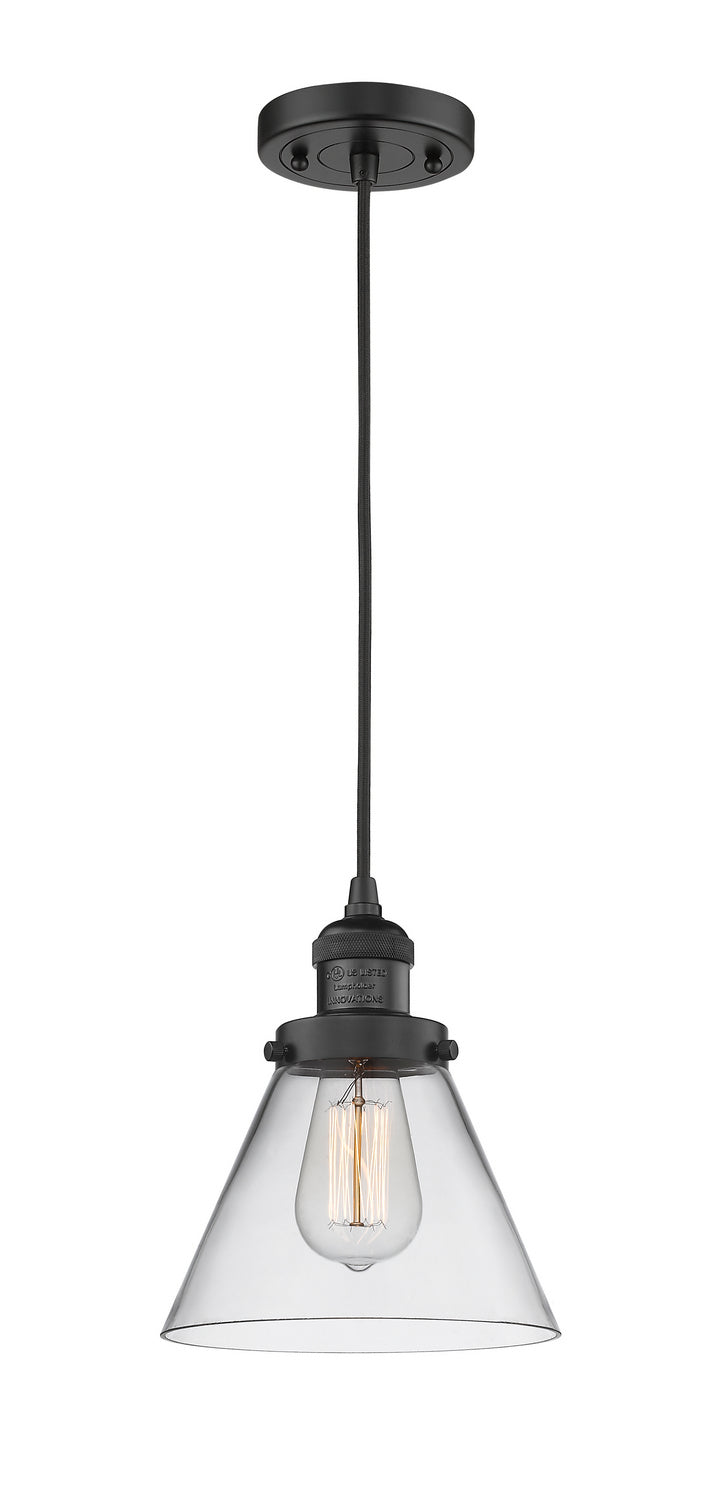 Innovations 201C-BK-G42 One Light Mini Pendant, Matte Black