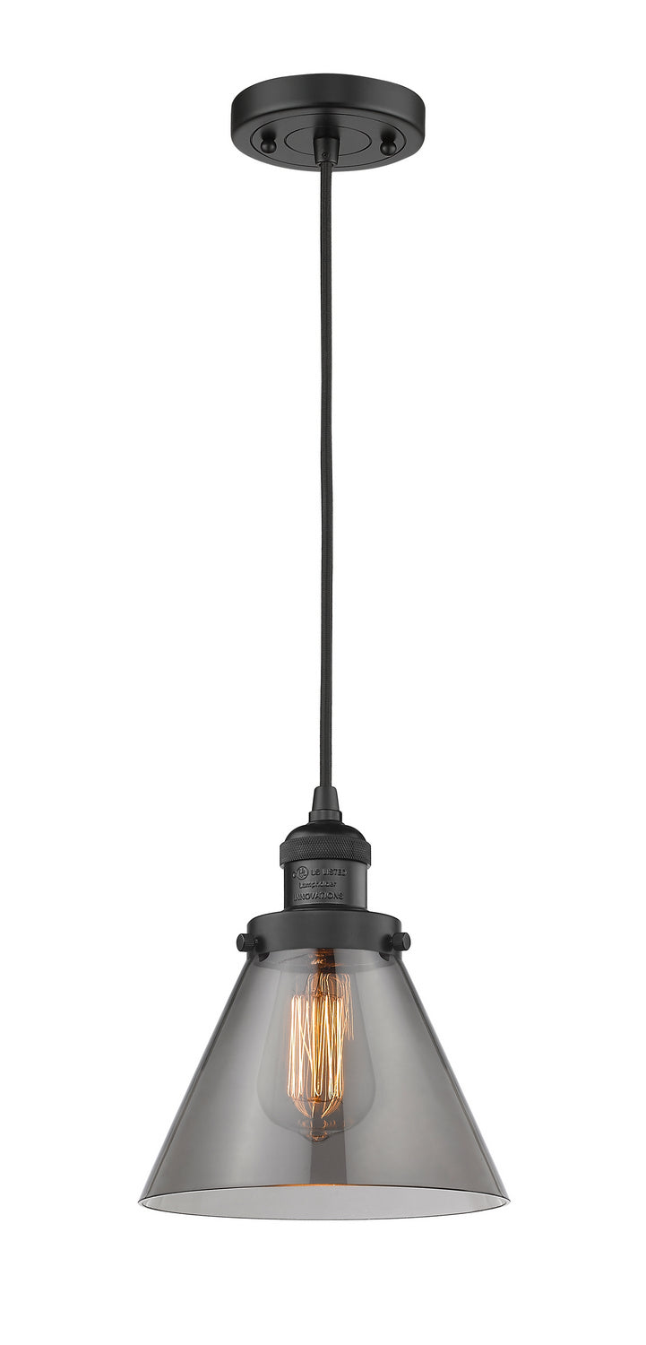 Innovations 201C-BK-G43 One Light Mini Pendant, Matte Black