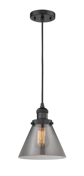 Innovations 201C-BK-G43 One Light Mini Pendant, Matte Black