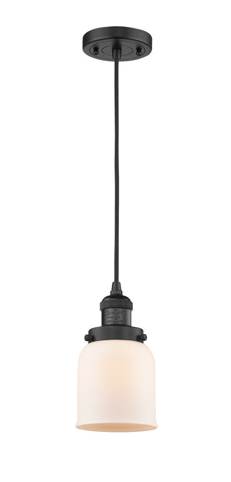 Innovations 201C-BK-G51 One Light Mini Pendant, Matte Black