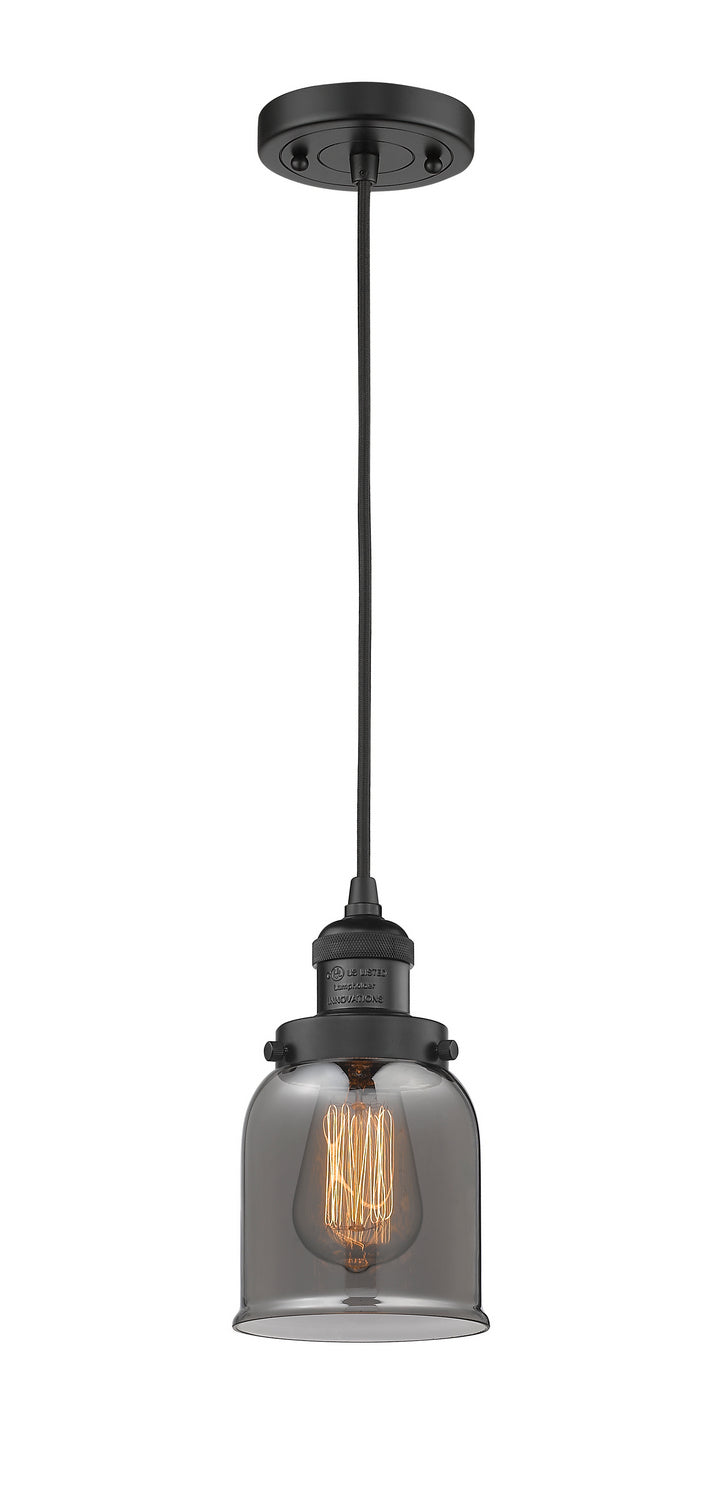 Innovations 201C-BK-G53 One Light Mini Pendant, Matte Black