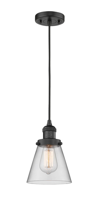 Innovations 201C-BK-G62 One Light Mini Pendant, Matte Black