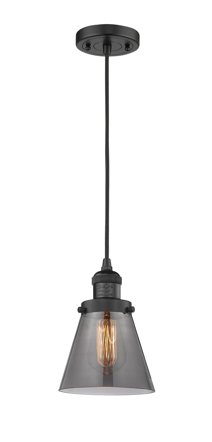 Innovations 201C-BK-G63 One Light Mini Pendant, Matte Black