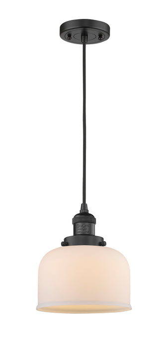 Innovations 201C-BK-G71 One Light Mini Pendant, Matte Black