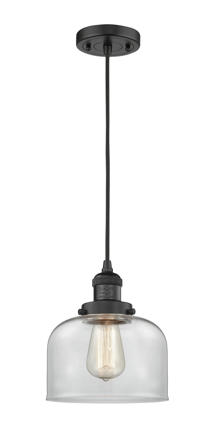 Innovations 201C-BK-G72 One Light Mini Pendant, Matte Black