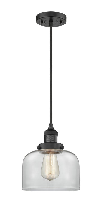 Innovations 201C-BK-G72 One Light Mini Pendant, Matte Black