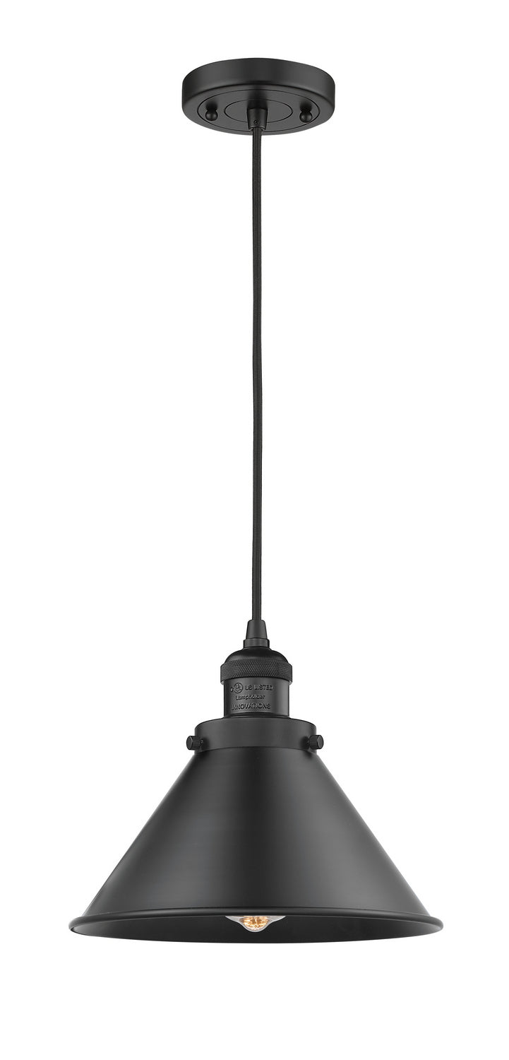 Innovations 201C-BK-M10-BK One Light Mini Pendant, Matte Black