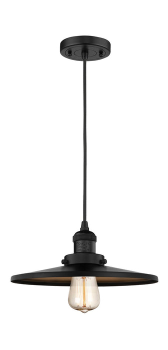 Innovations 201C-BK-MFR-BK-12-LED LED Mini Pendant, Matte Black