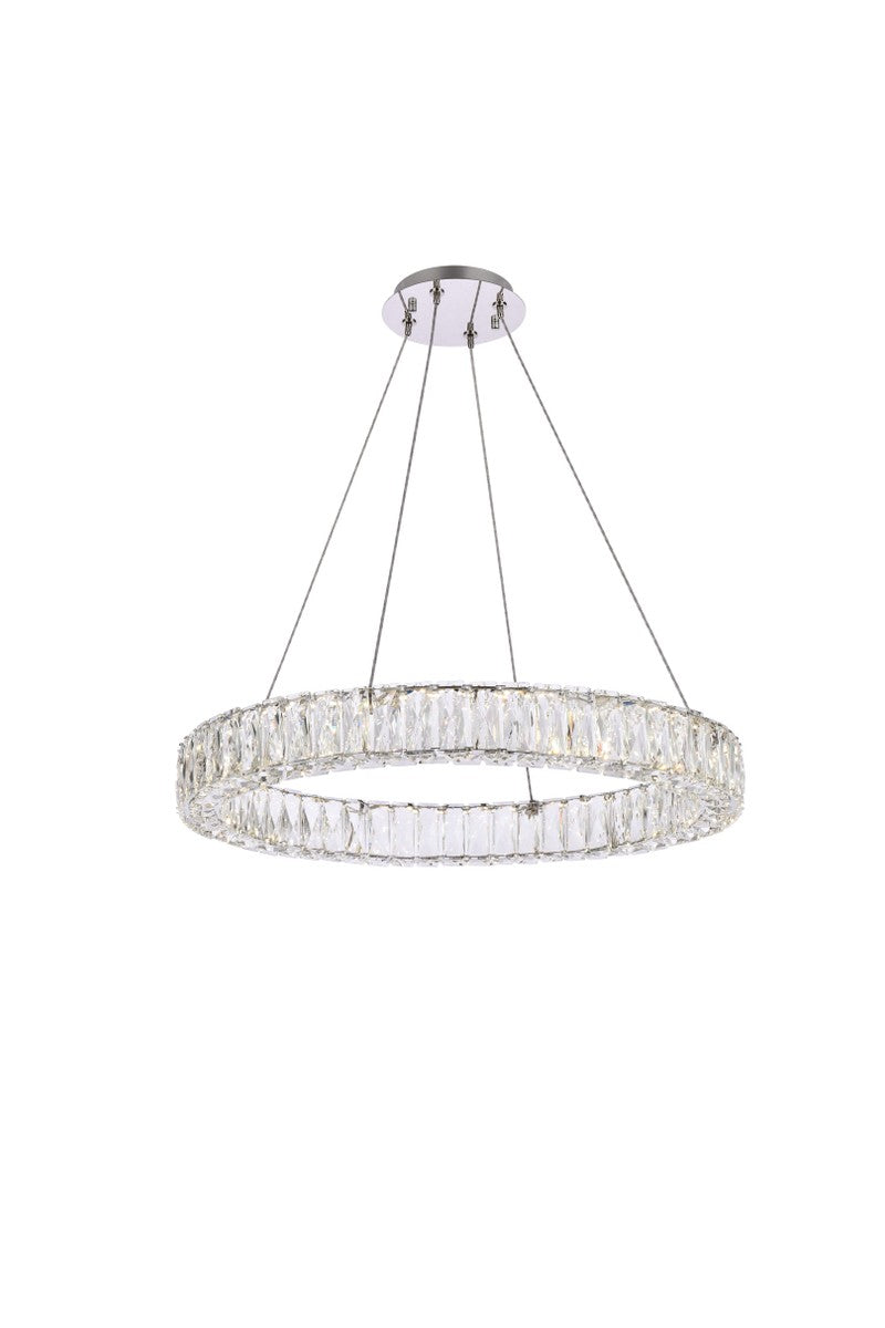 Elegant Lighting 3503D26C LED Pendant, Chrome
