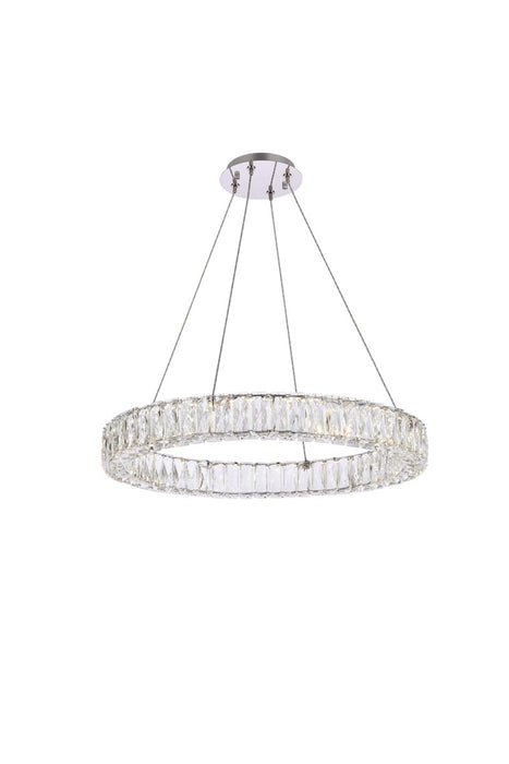 Elegant Lighting 3503D26C LED Pendant, Chrome