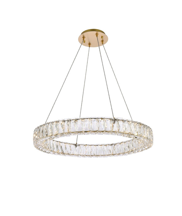 Elegant Lighting 3503D26G LED Pendant, Gold