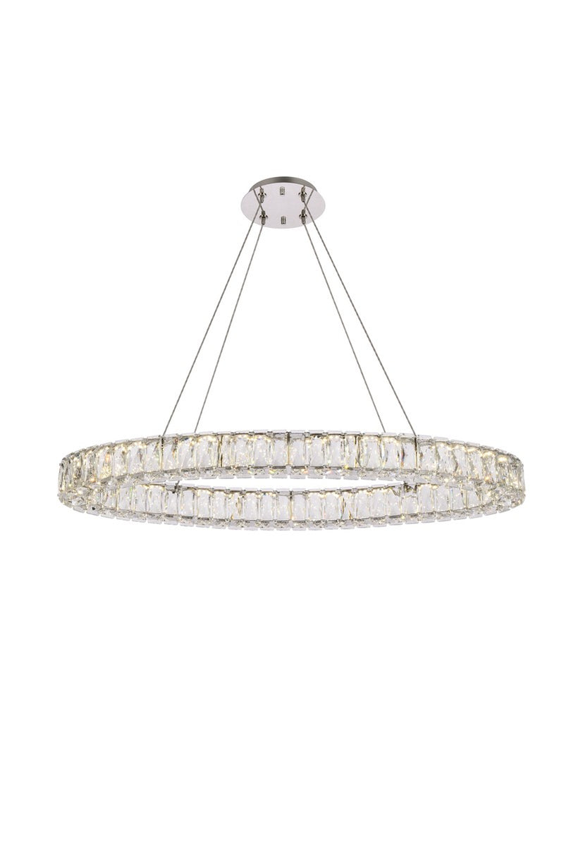 Elegant Lighting 3503D36C LED Pendant, Chrome